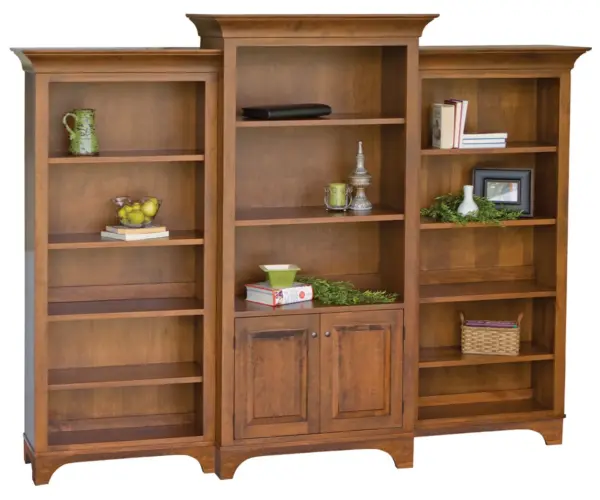 Finley Three Piece Bookcase with Two Doors