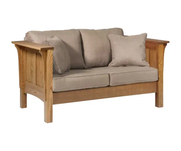 Shaker Love Seat With Reversible Cushions