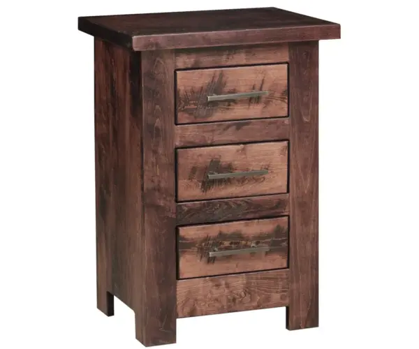 Tioga 3 Drawer Small Nightstand