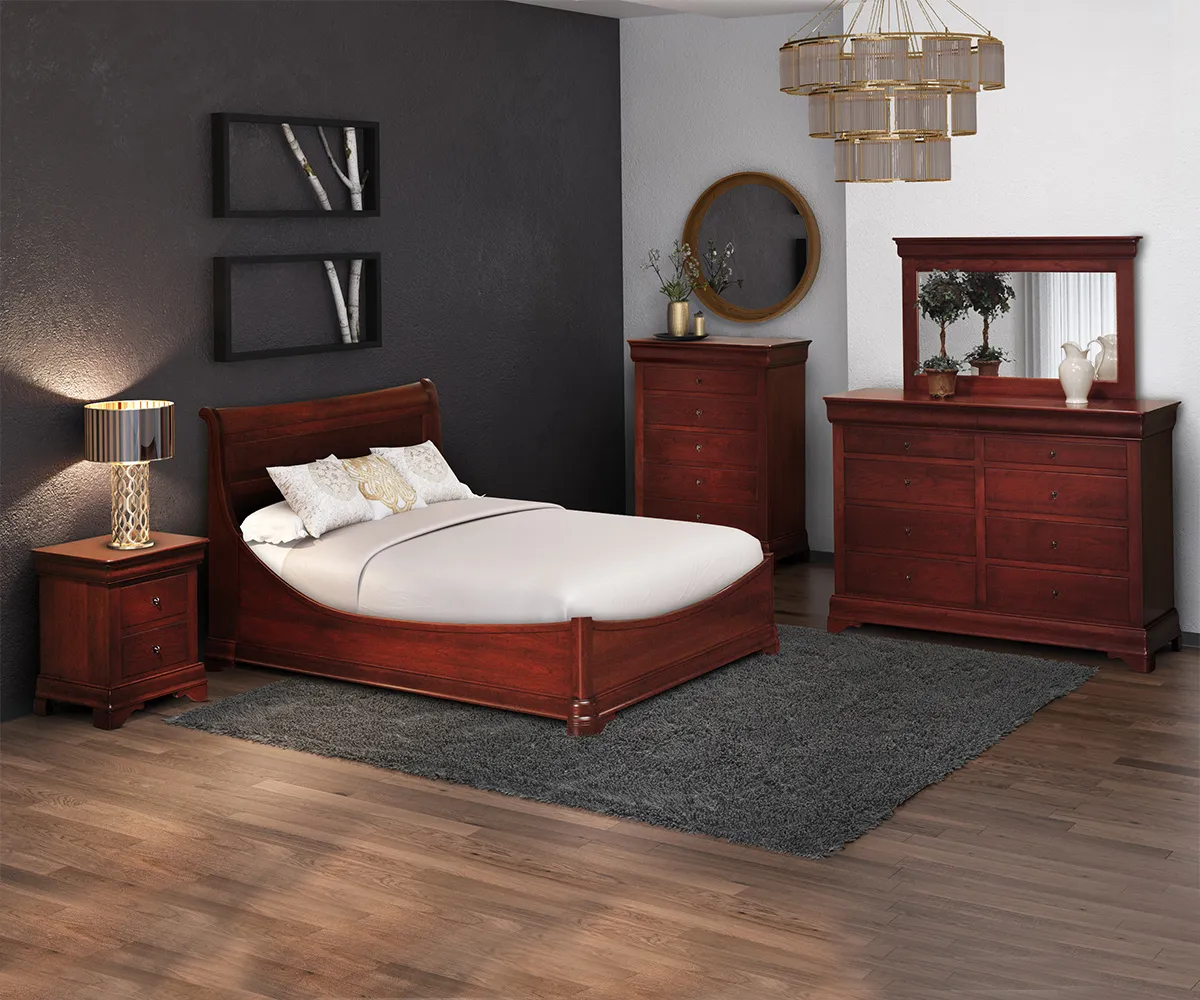 Louis Phillipe Panel Bed - Image 2