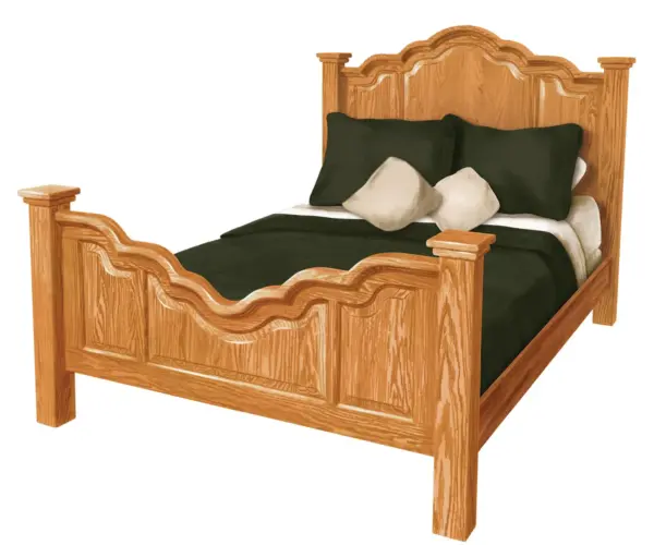 Wavy Cathedral Bed