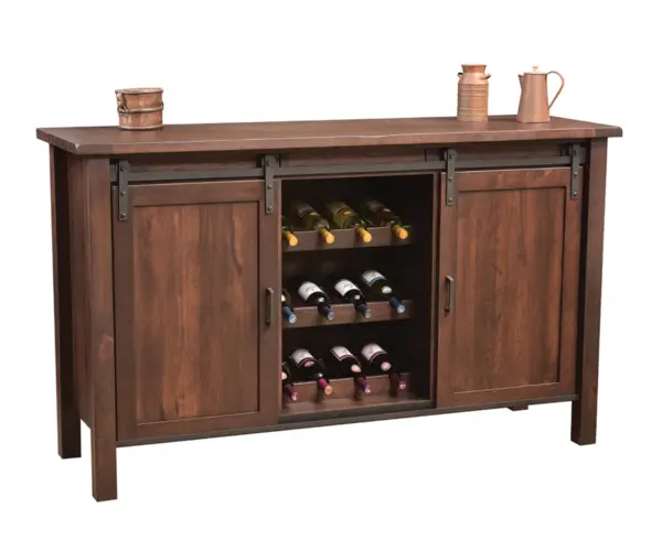 Farmhouse Buffet with Wine Storage