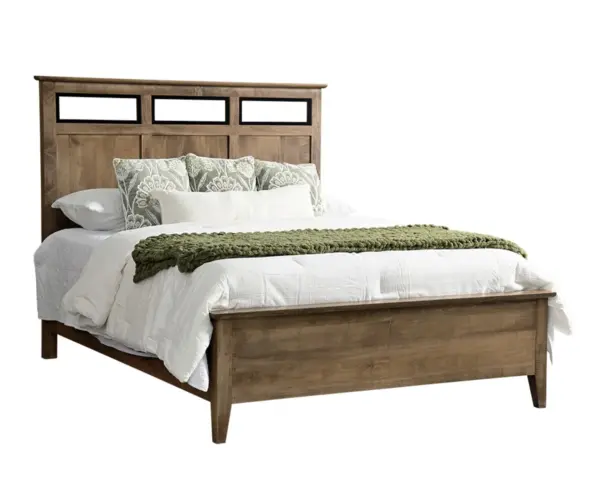 Otto Panel Bed With Black Inserts