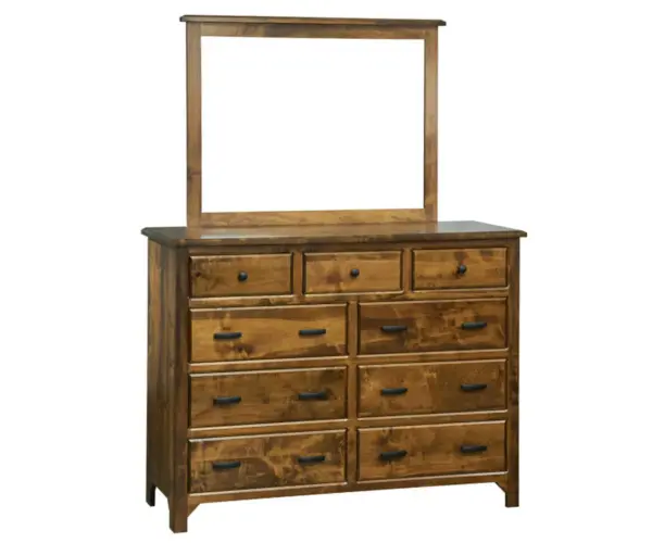 Old World Mission 9 Drawer Dresser