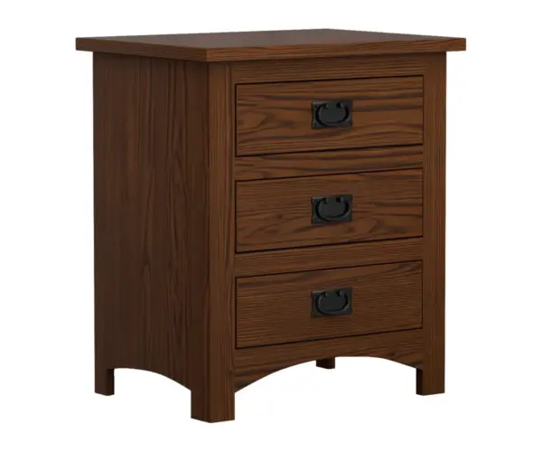 Siesta Mission 3 Drawer Nightstand