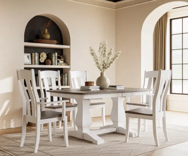 Stacy Double Pedestal Table Collection